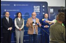 Uczestnicy konferencji prasowej.